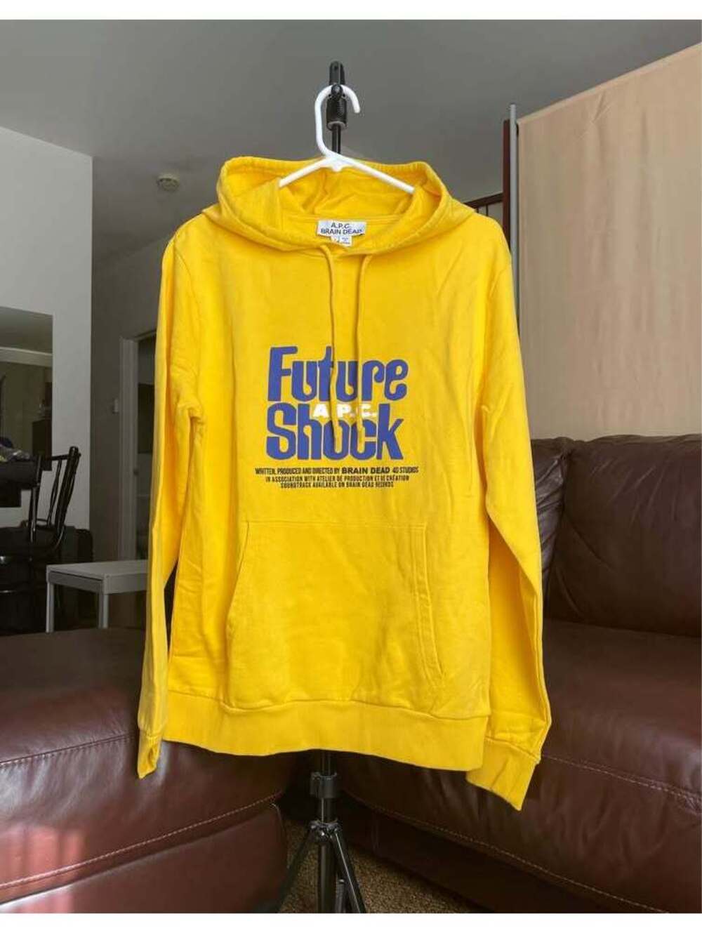 A.P.C. x Brain Dead "Future Shock" Hoodie NWT